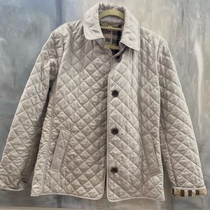 Burberry Britt Copford Quilted Jacket in Gray